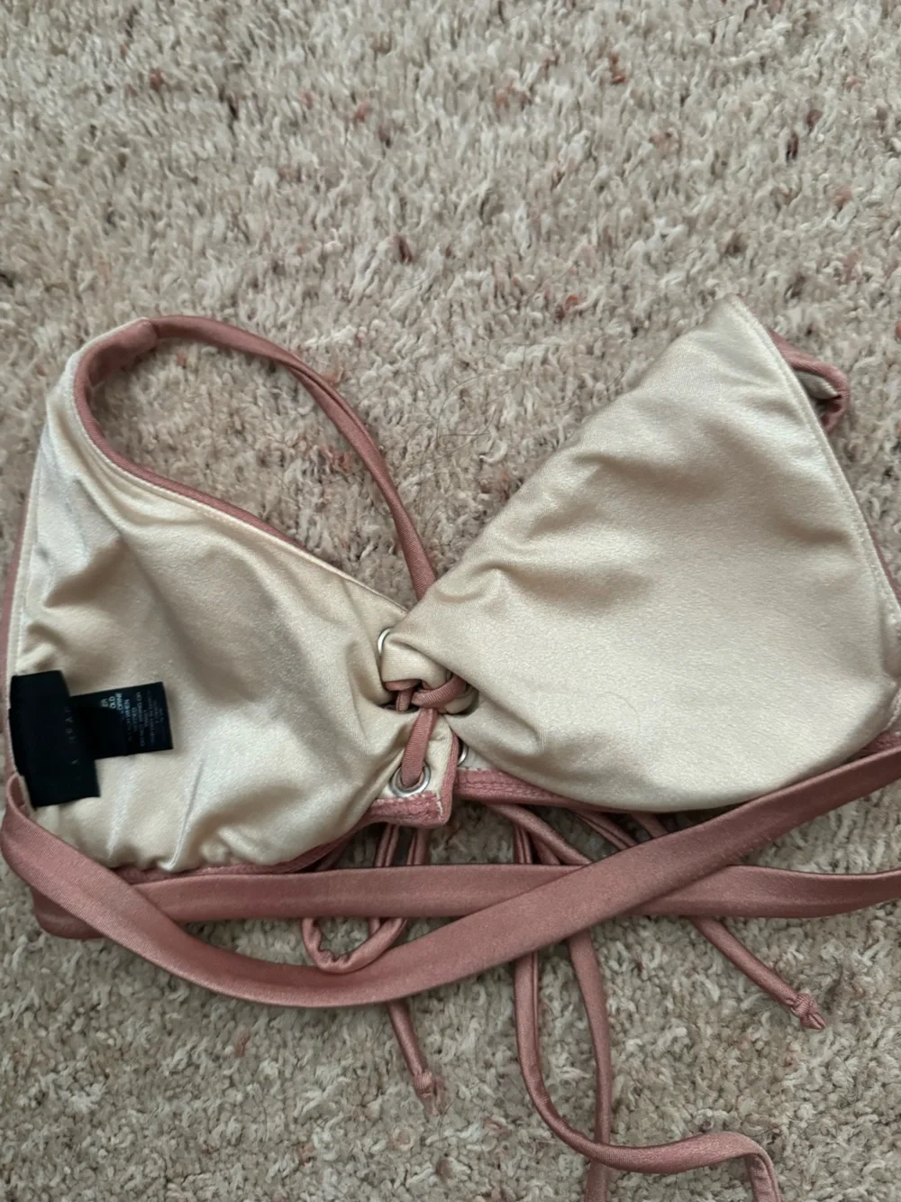 LA hearts pink bikini top